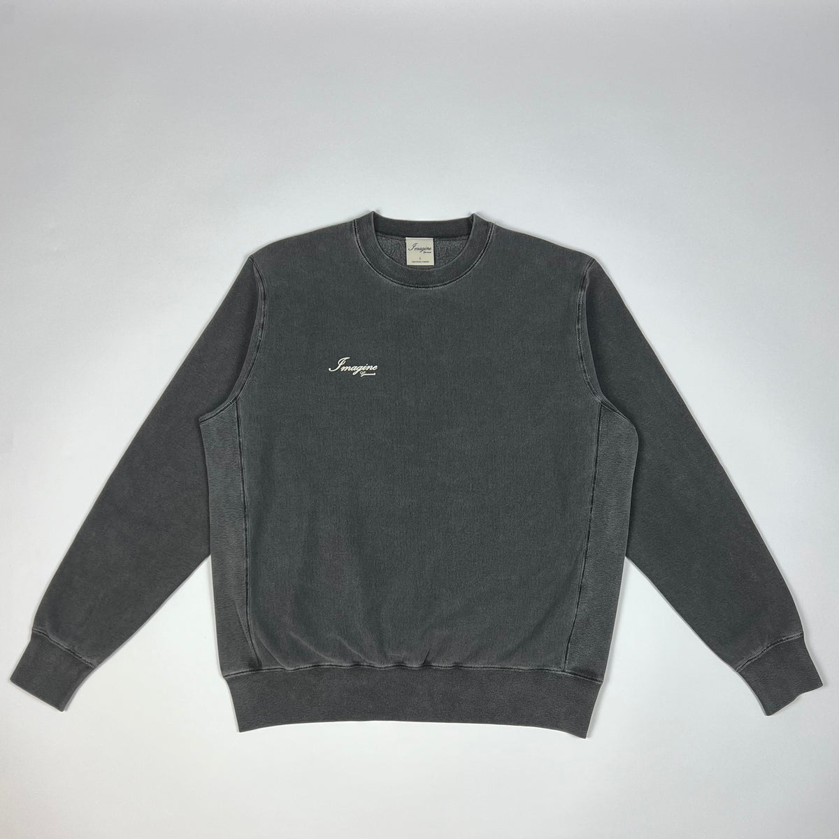 Heavyweight Core Logo Crewneck – Vintage Black – Imagine