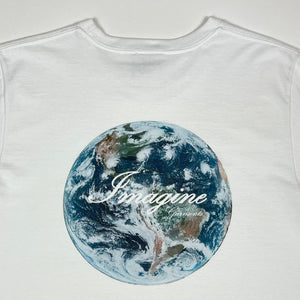 Earth Logo Graphic Tee – White