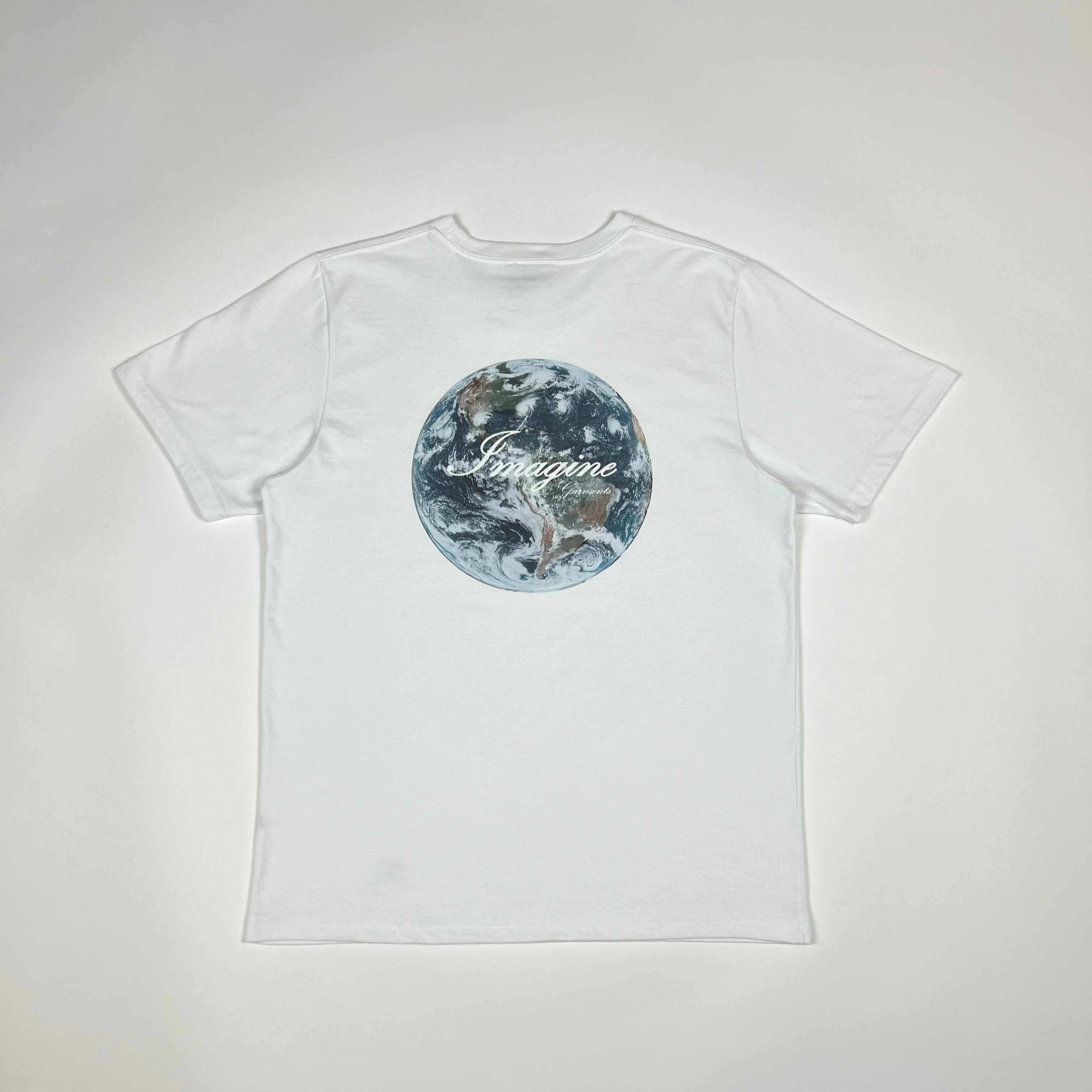 Earth Logo Graphic Tee – White